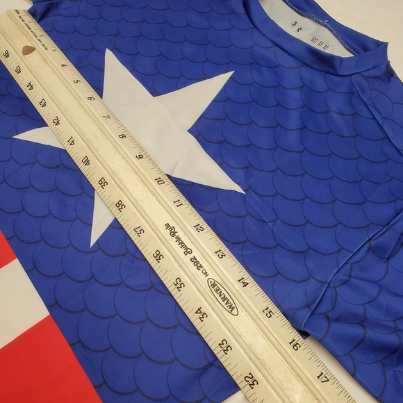 Under Armour Marvel Captain America Compression Shirt Performance Athletic Tee - Picture 5 of 5